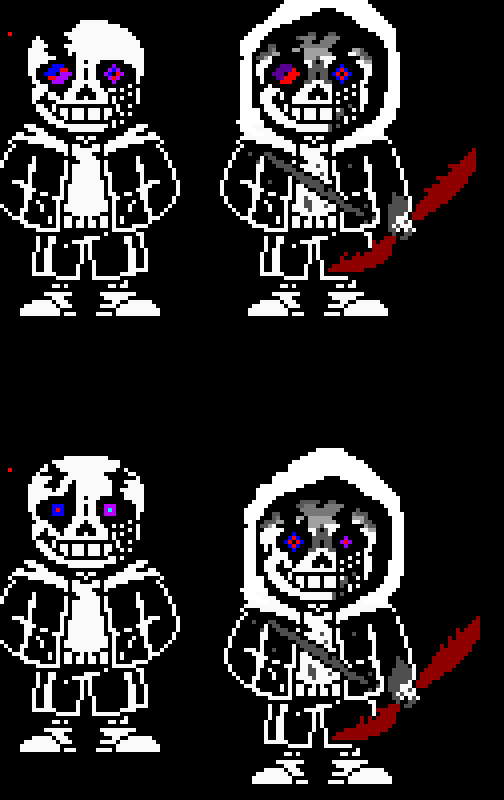 [891c34] Undertale Last Breath Phases 1-3 Costom Sprites Remake