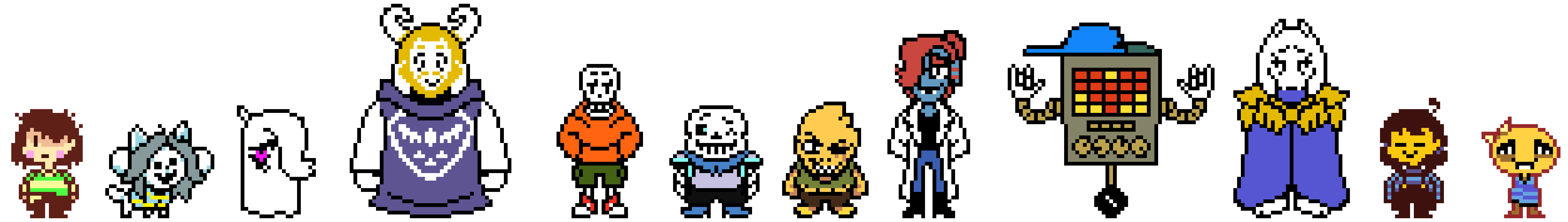 [474dc2] CLASSIC UNDERSWAP [Headcanon] - All Main Characters Overworld Cast [ALT]