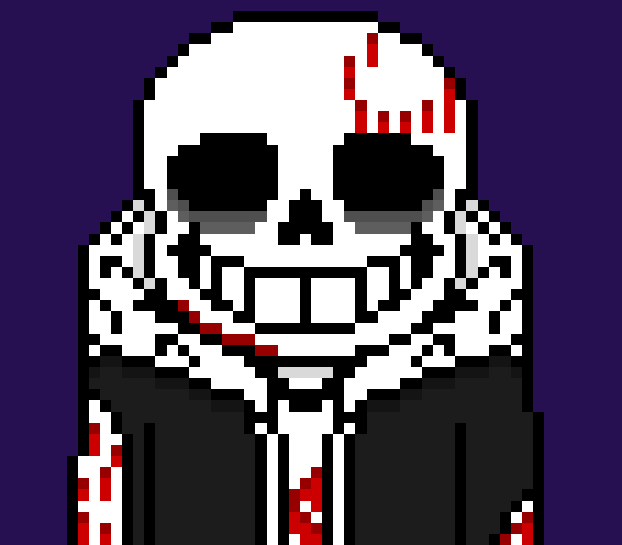 [b63bdb] *looks over his shoulder at Sans* heheheh, you look damaged