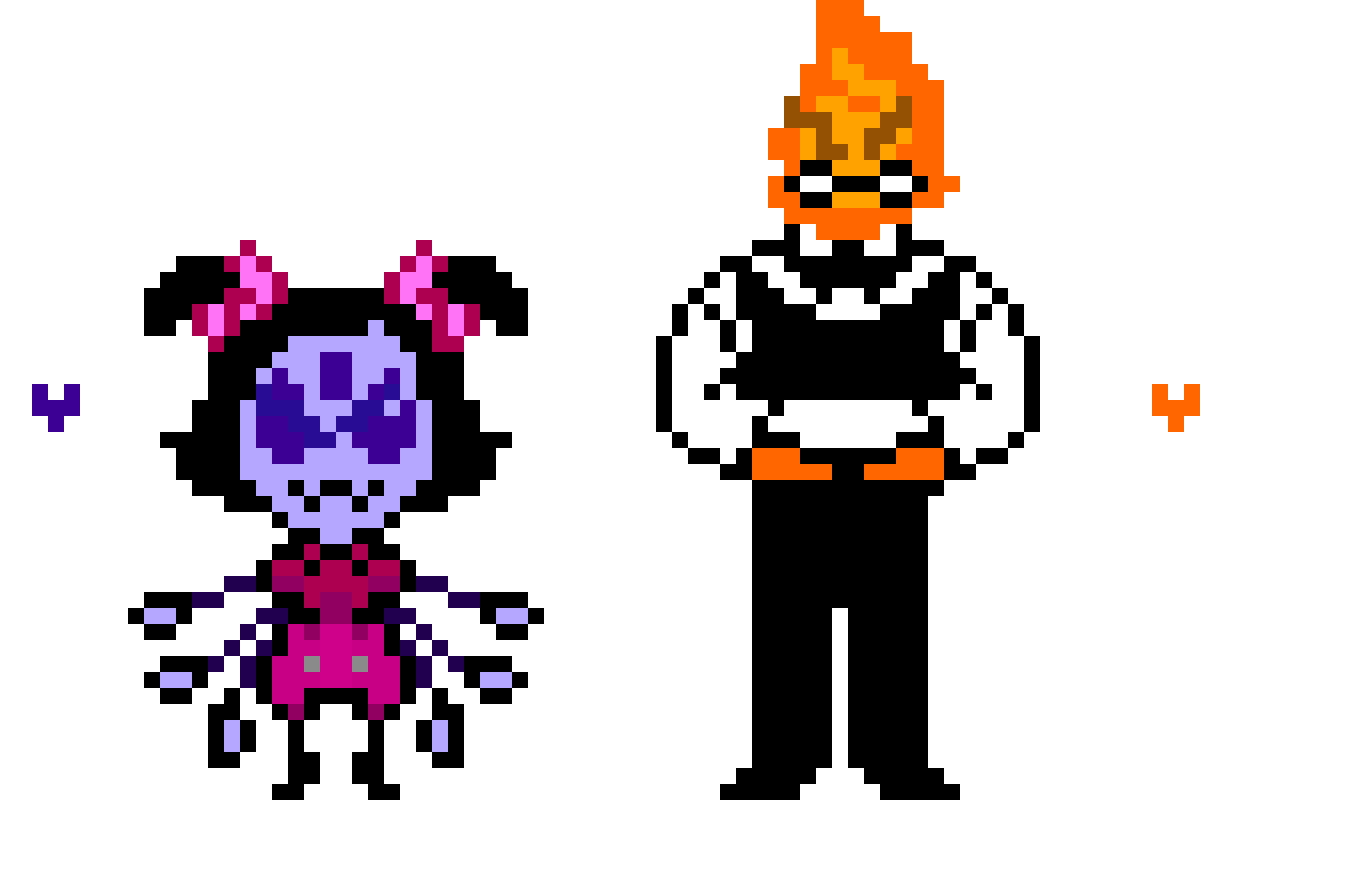[9664c4] Grillby VS Muffet
