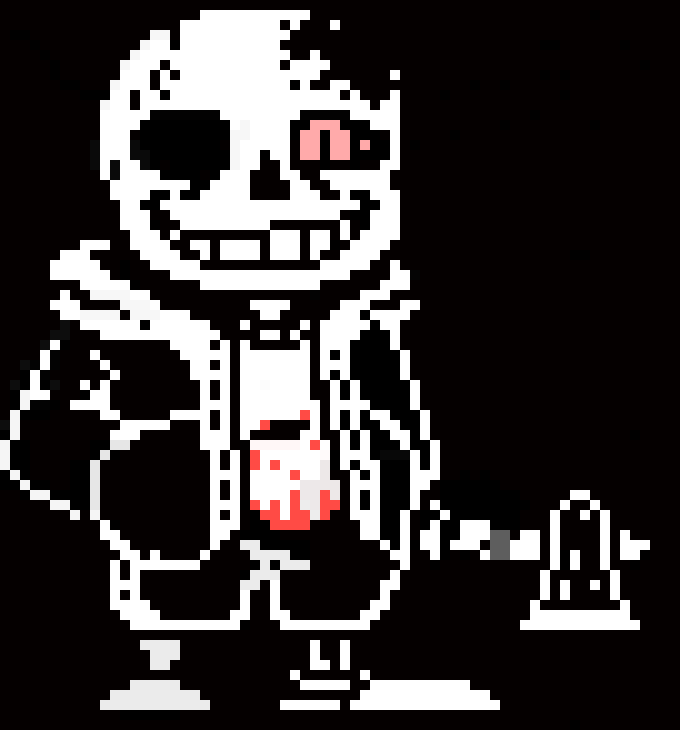 There probably will be less Sans... Obviously, 'cause i literally just got and fixed my axe. - Horror