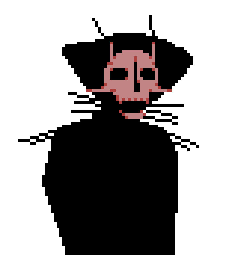 [b0247e] OK- Finally finished the oc design it feels less simple. I like it, might be hard to draw in pixels, but it's cool. Better than the same guy i've been drawing forever.