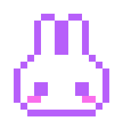 [58804f] purple pixel bunny