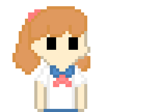 [96c78c] she had a red bow in her hair and a knife in hand 
