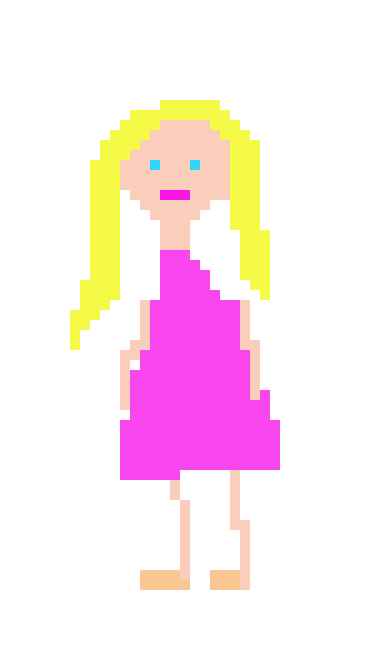 [f3fc97] Pixel girl #1