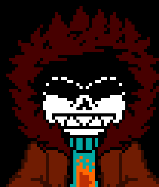 *the ground sets on fire around himself*