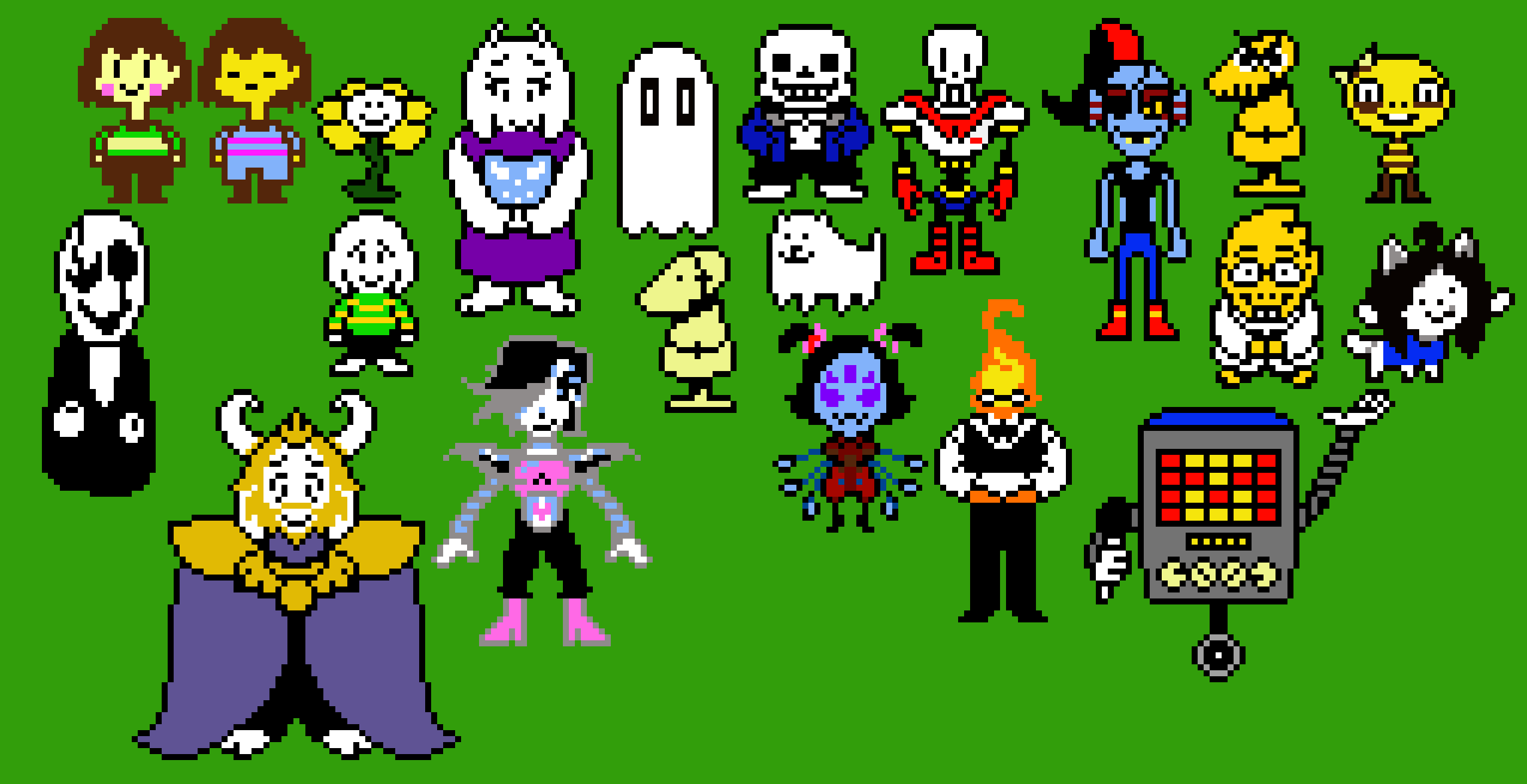 [c16900] Most of the UnderTale characters + Asgore