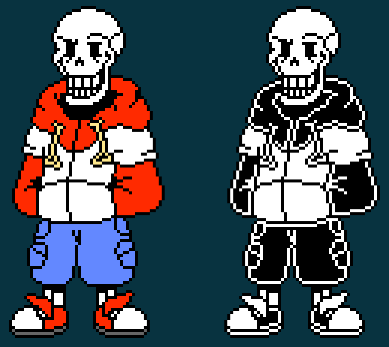 TS! Underswap Papyrus Battle Sprite