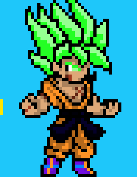 [6b8cb3] My Version Of: What If Broly And Goku Were Sent To Earth? Broly Berserker FormSprite