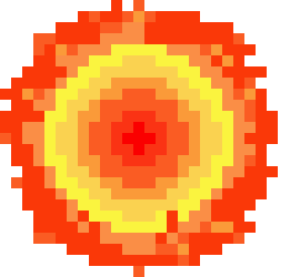 [ec9c1b] Pixel art sun