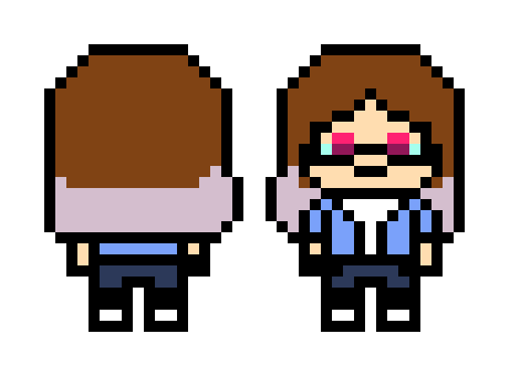 [c0a312] danganronpa pixel sprite base