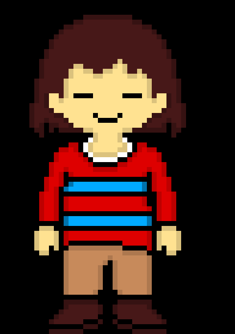 [0ae1f1] *leaves the ruins. starts walking down the path and turns around when Sans is behind her* hi sans