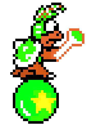 Classic lemmy Koopa pixel art 
