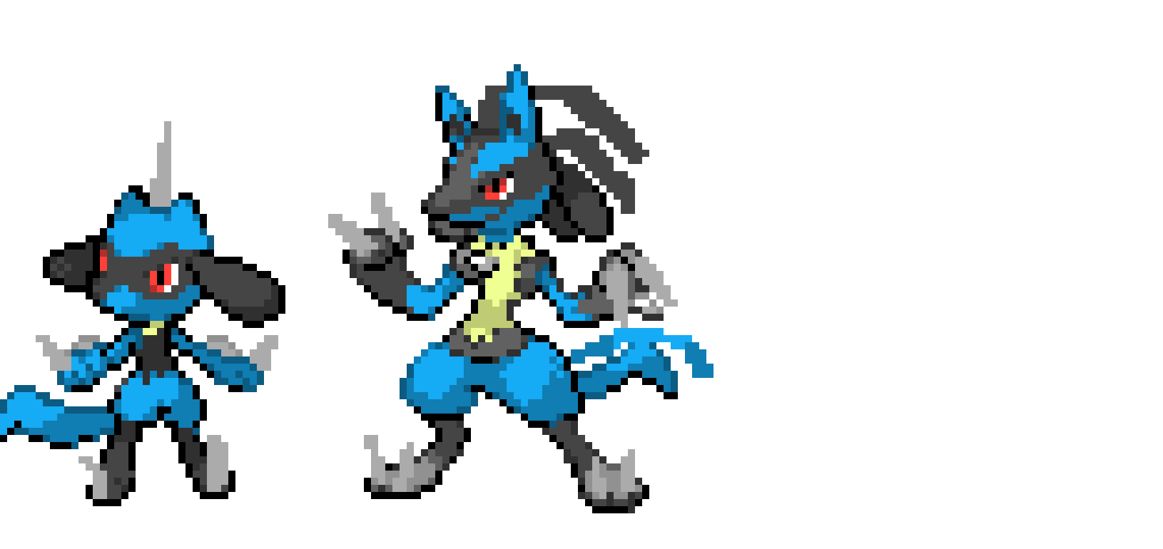 Riolu and Lucario Mega Evolution