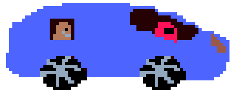 [a489e6] blue car