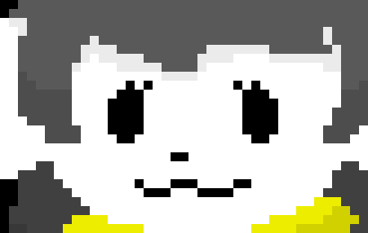[a34ade] [The Temmie walks around a corner, seeing Tim and the other sans] "..?"