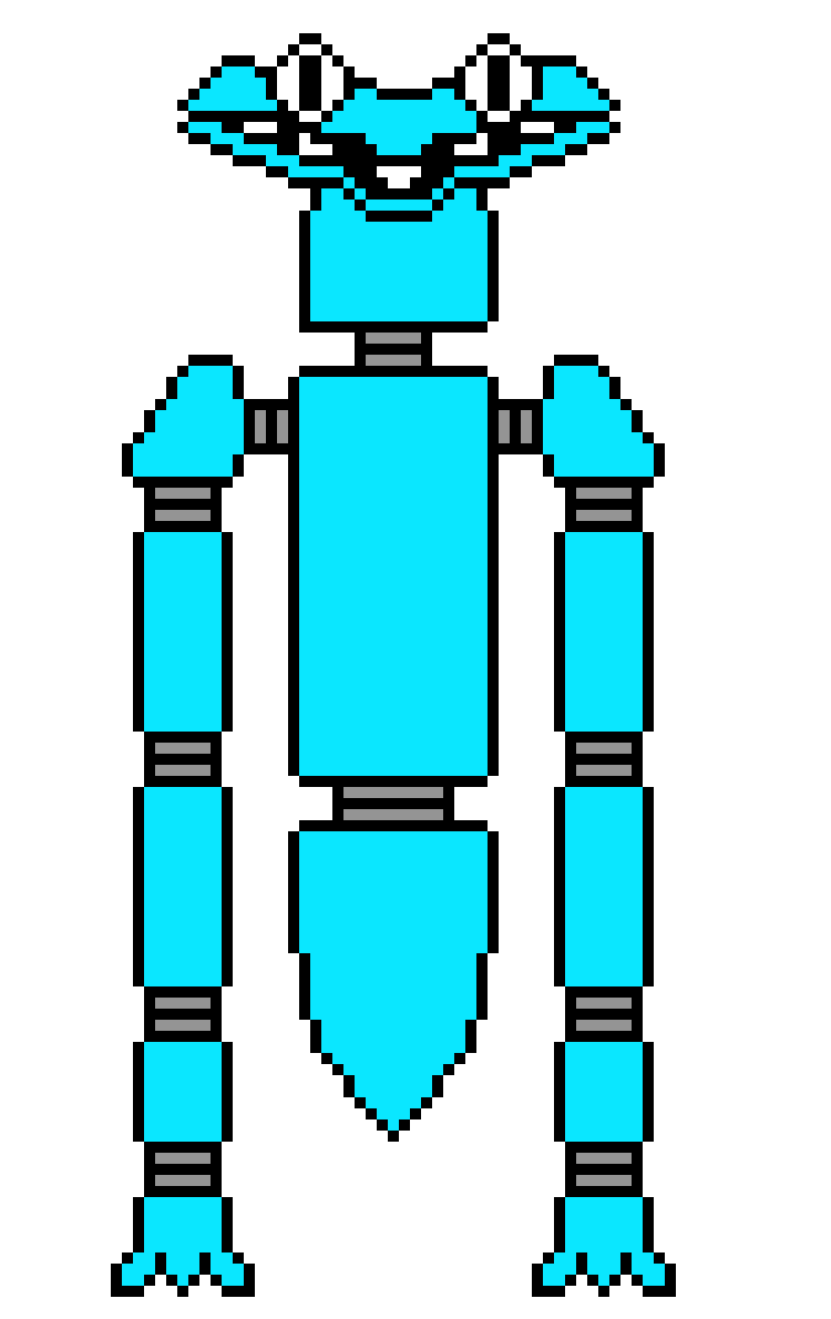 [652689] Classic Cyan The Rainbow Monster 