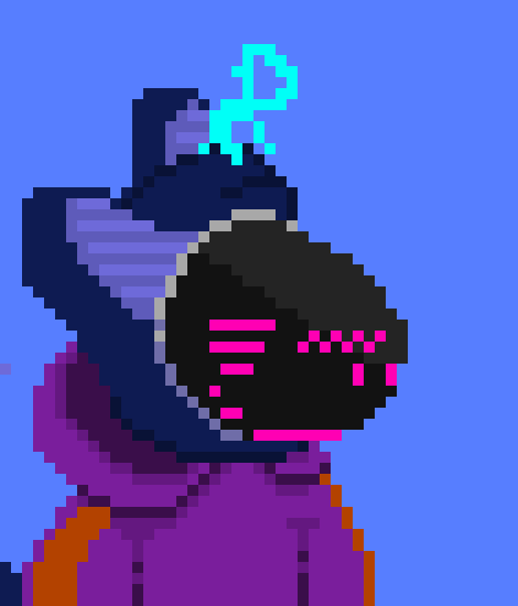 [c91422] *One guy pops out* oi! His face is- uhh... purple! What's that mean?