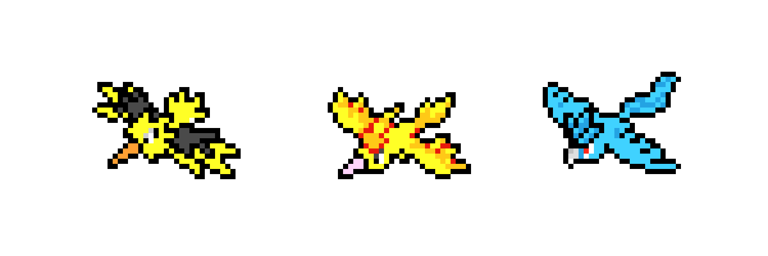 [9664c4] Legendary birds- pokemon! :P