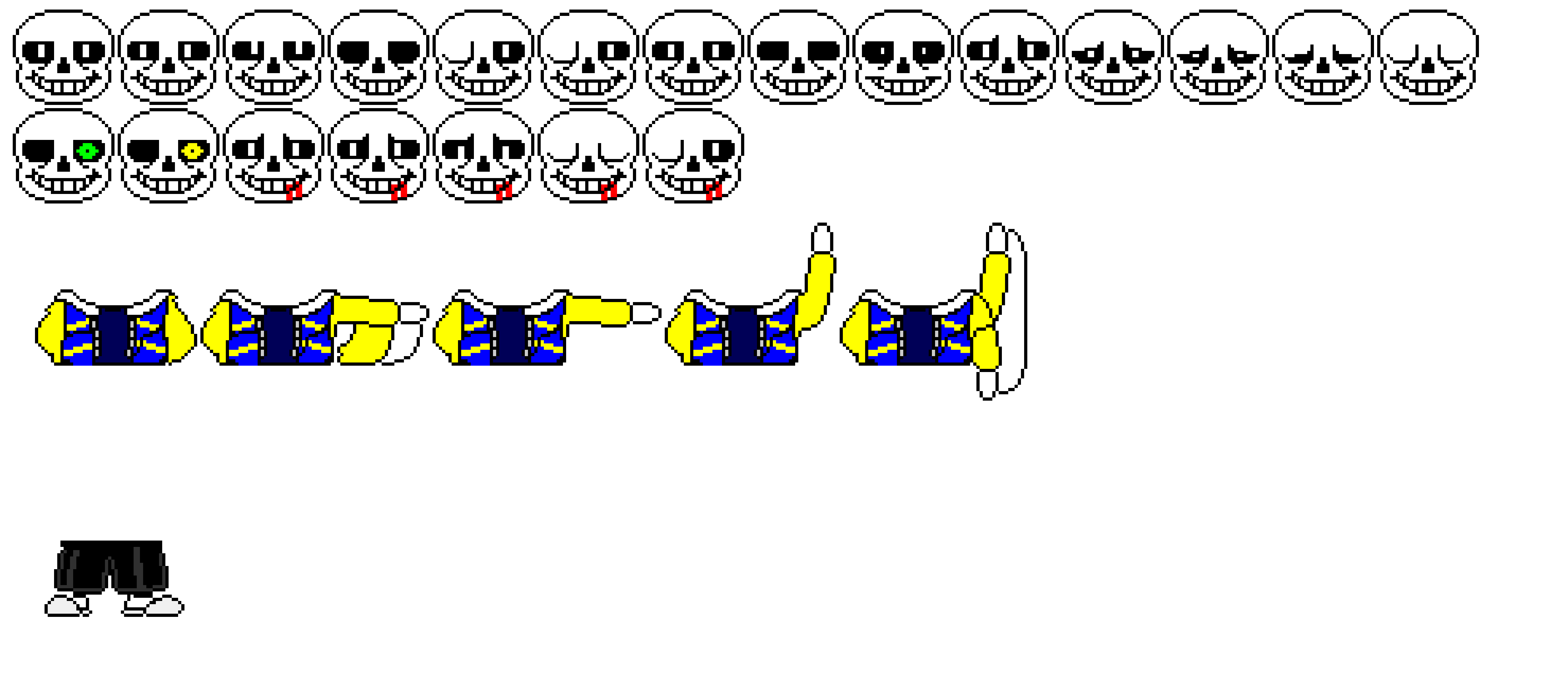 Outertale Sans Sprite Sheet