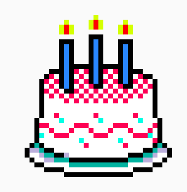 [e46d70] cake pixel art 