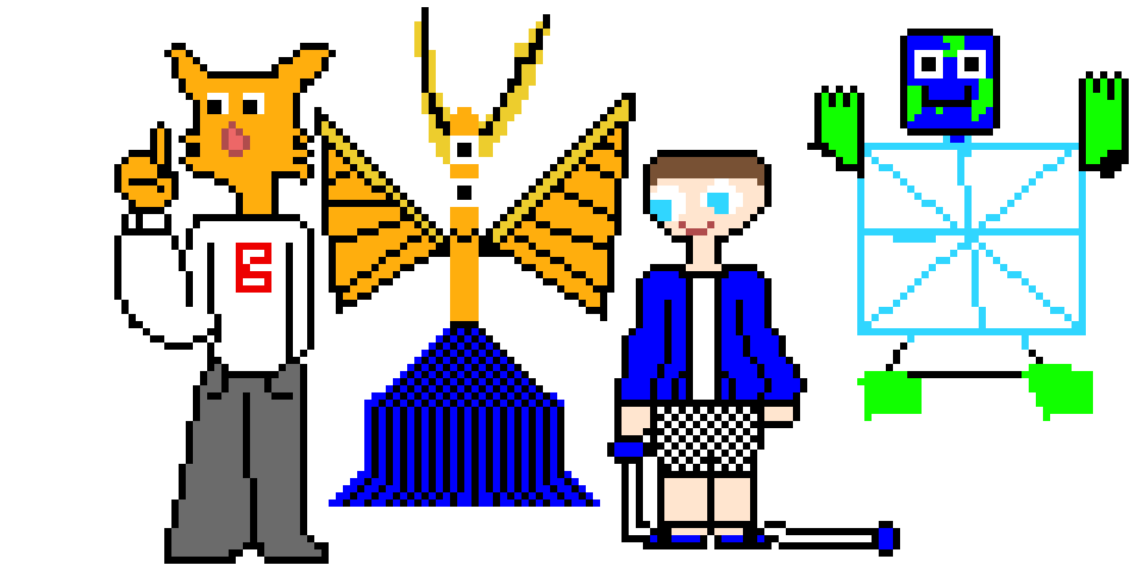 [9664c4] my boi bubsy as principal of the thing a pheonix as gotta sweep me as playtime and the earth as 1st prize :)