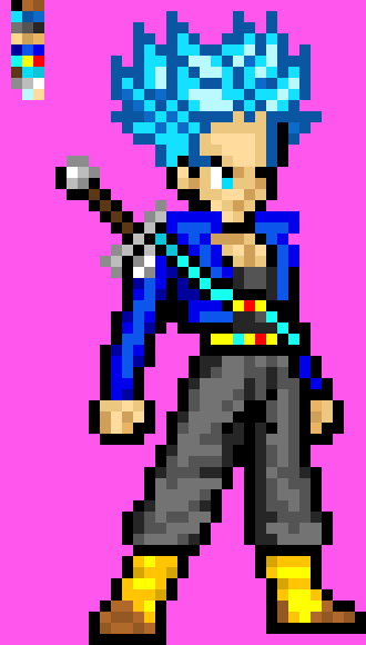 [9664c4] Trunks ssj deus blue