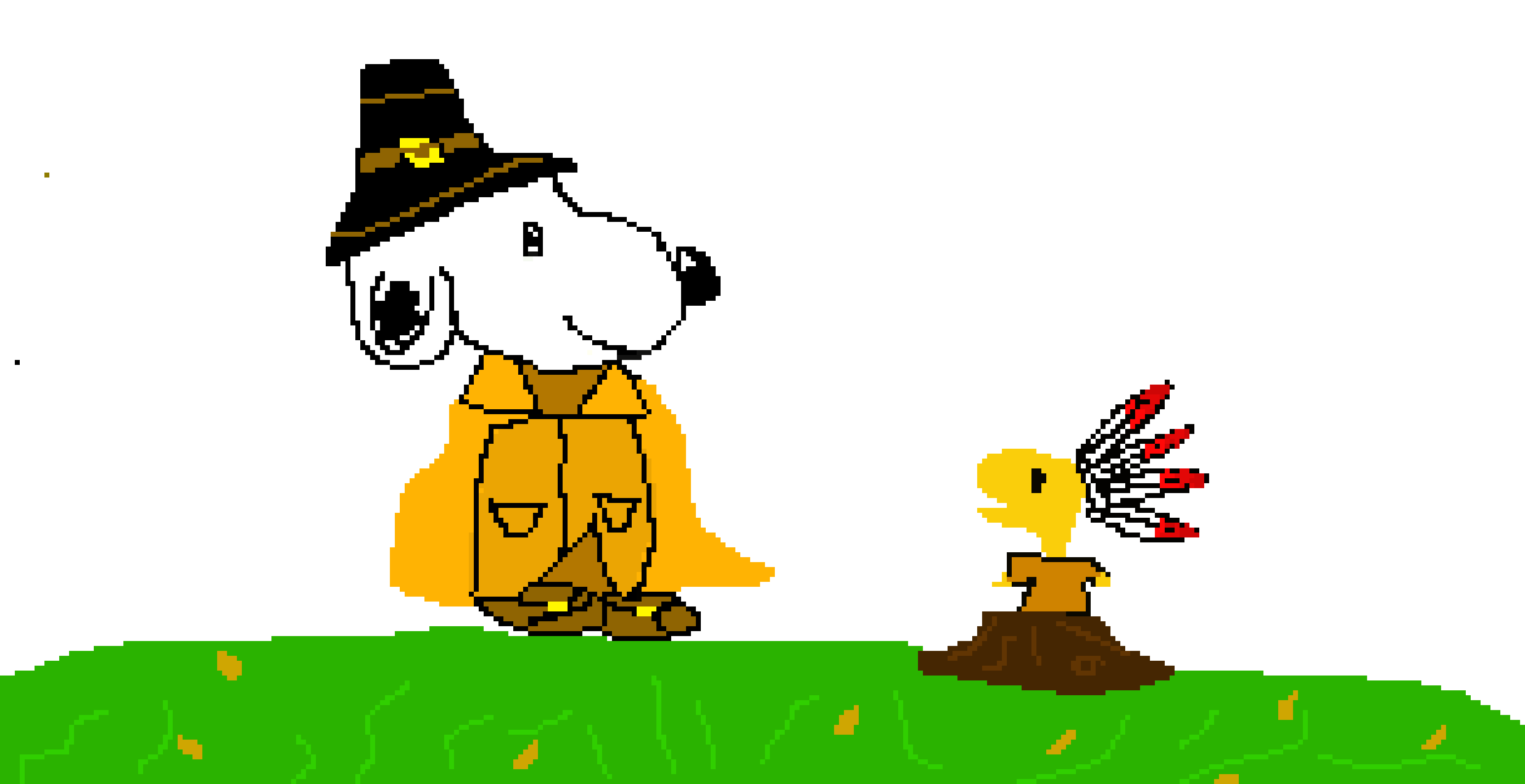 [1d6ed0] Thanksgiving Snoopy and Woodstock