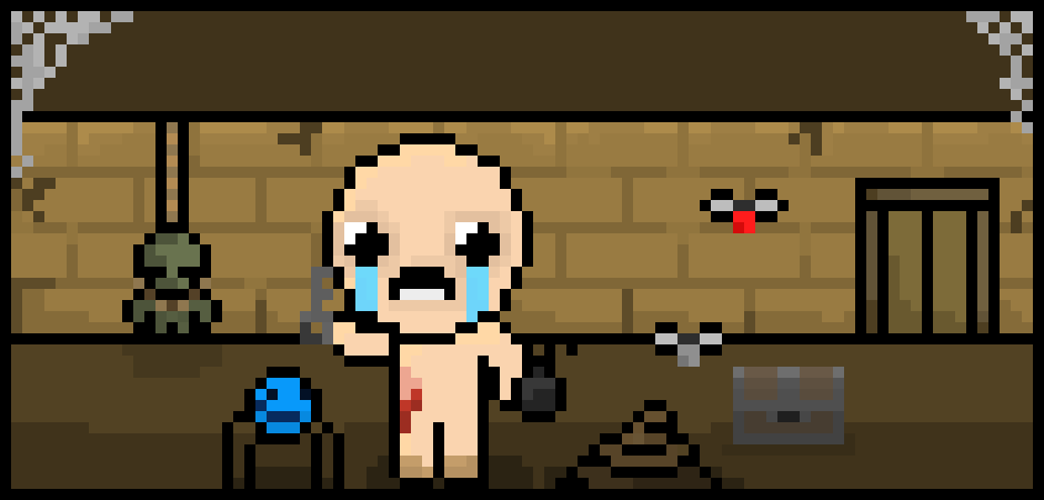 [9664c4] The Binding of Isaac pixel art