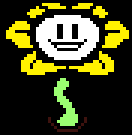 [4f4e68] Colored Flowey sprite