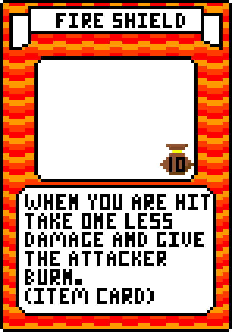 [aca841] Fire Shield Card