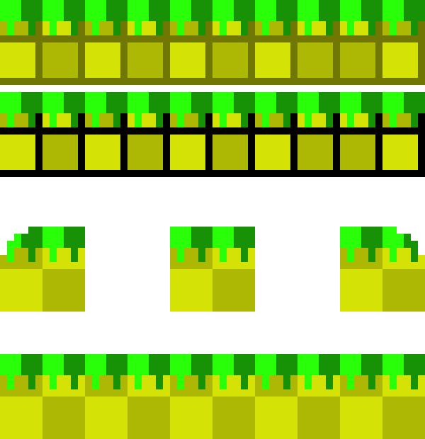 [9664c4] 8-Bit Grass for Sonic