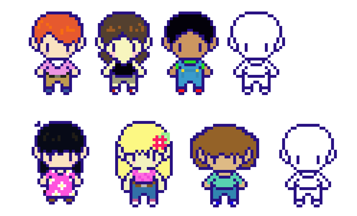 [64ab18] my pixels characters