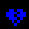 [3e21f9] WHAT THE FU- (deltarune game over but blue)