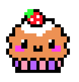 cupcake pixel art