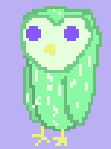 [9664c4] Pastel Colored Owl