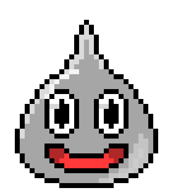 [5b2f3e] -takes 1 damage from it (because metal slimes are tough for having 5 HP) and bounces away quickly-