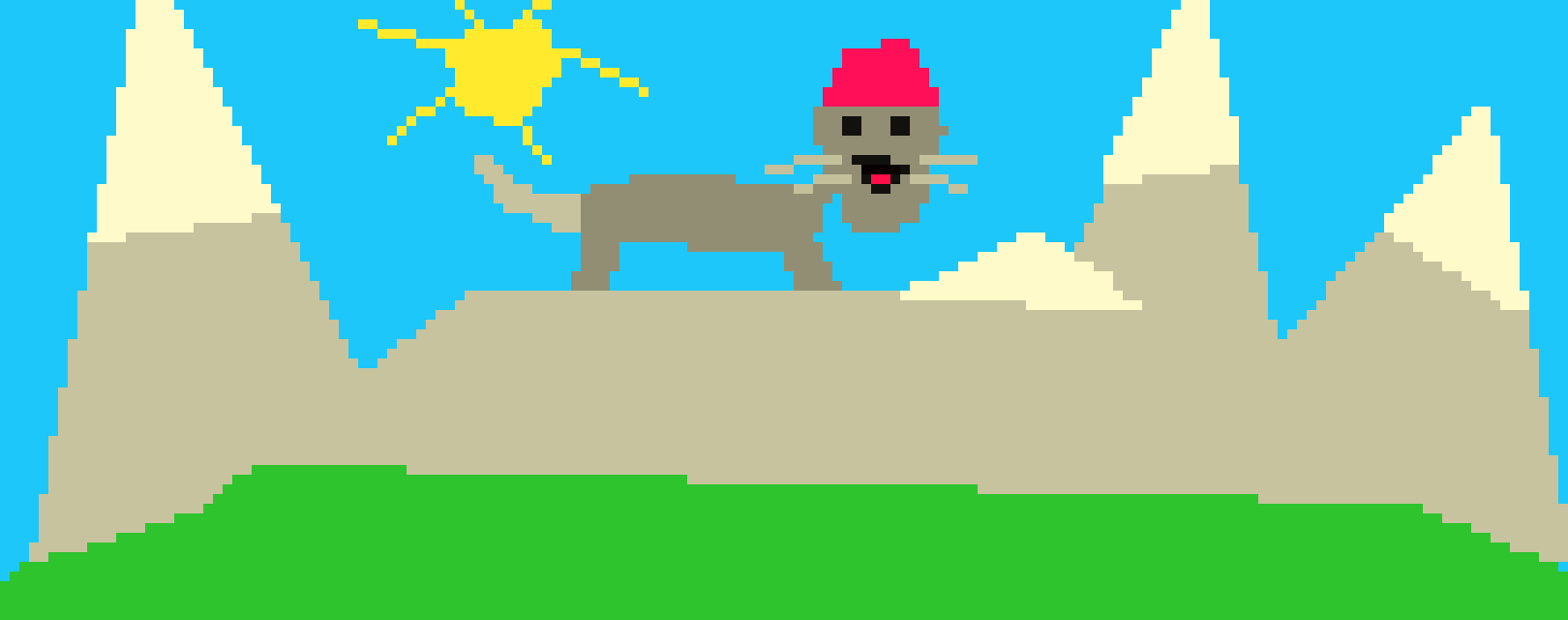 [c9c275] Moutain/w cat