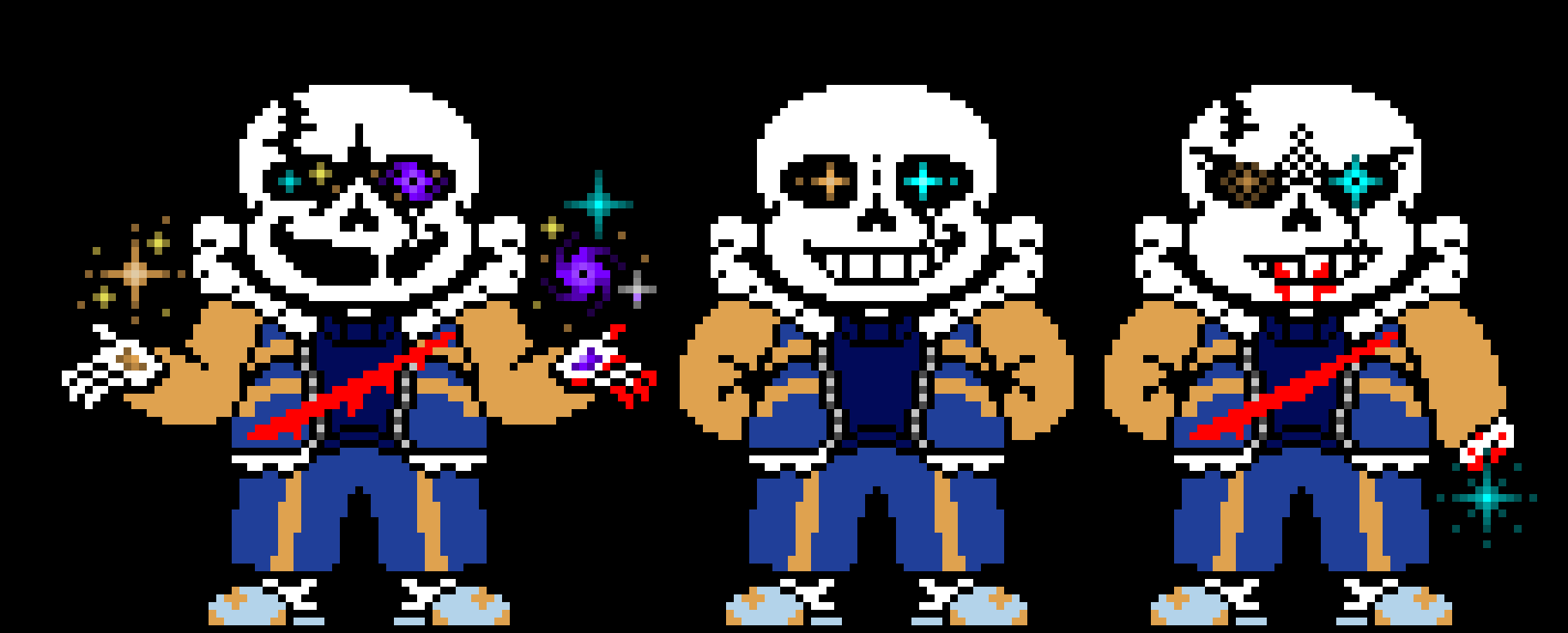 Outertale Sans last stars HARDMODE Sprite. (V9) FINAL EDITION