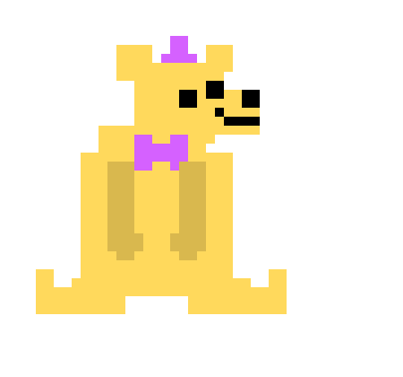 [13e38d] fredbear sprite with bowtie