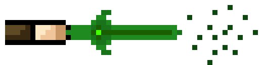 [f943f0] *Shoots 12 thorns at a wall, Penetrating it on accident*