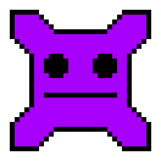 Geometry Dash Cube 27 Full Primary Color