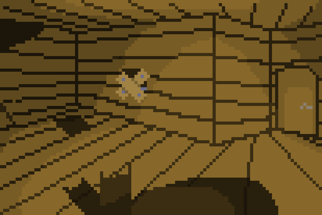 [0e0902] Cabin1-X-3-1 Window Boarded