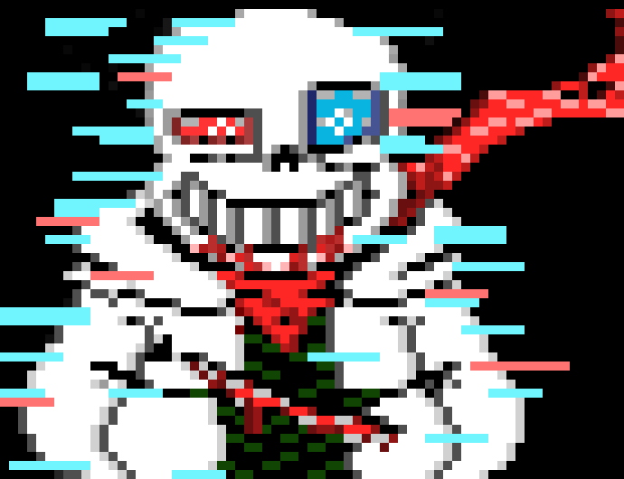 [fb7182] *Turns to face the cross sans* Um... Hi? :Fatal
