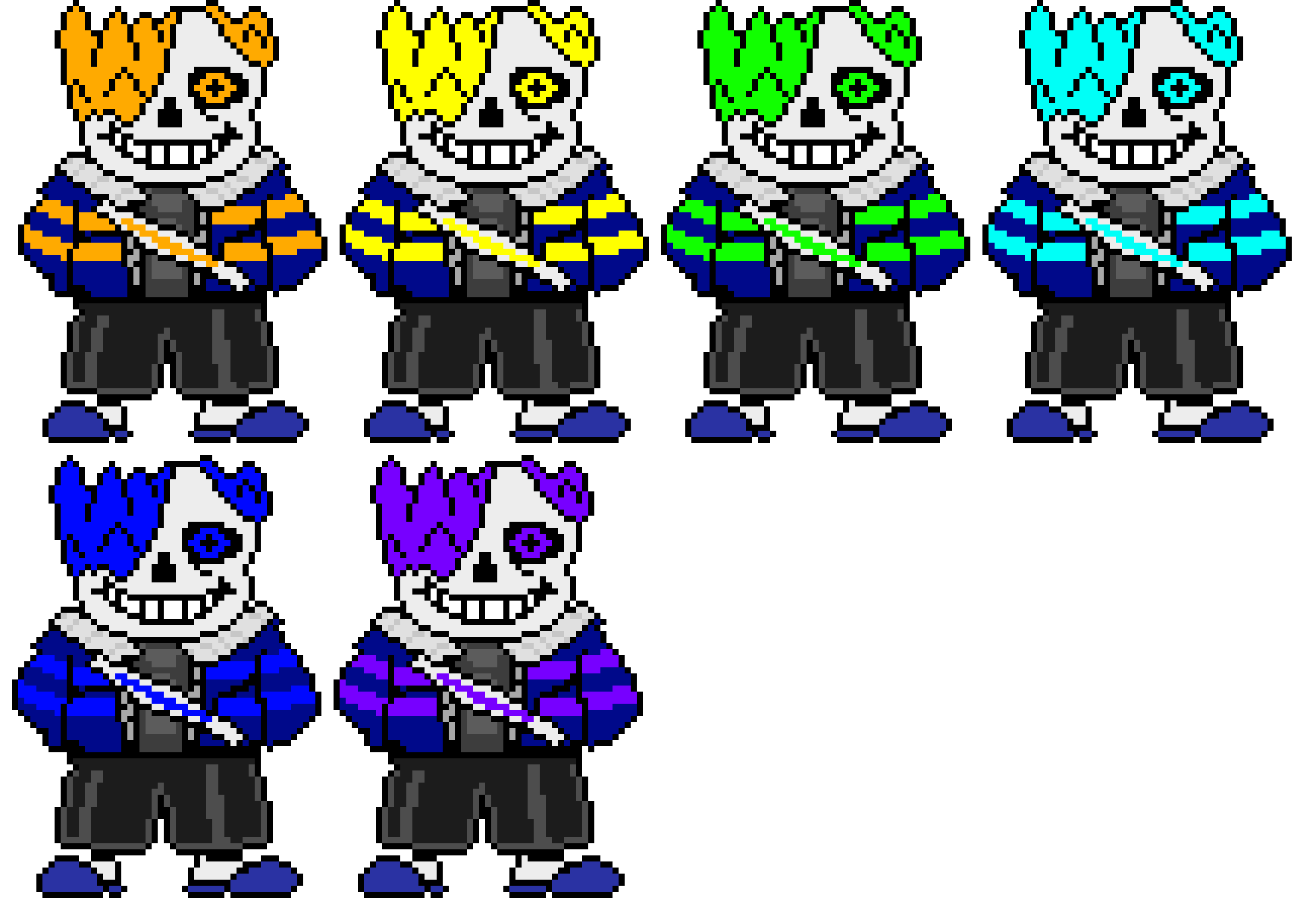 [9664c4] OuterOther Sans Battle Sprites
