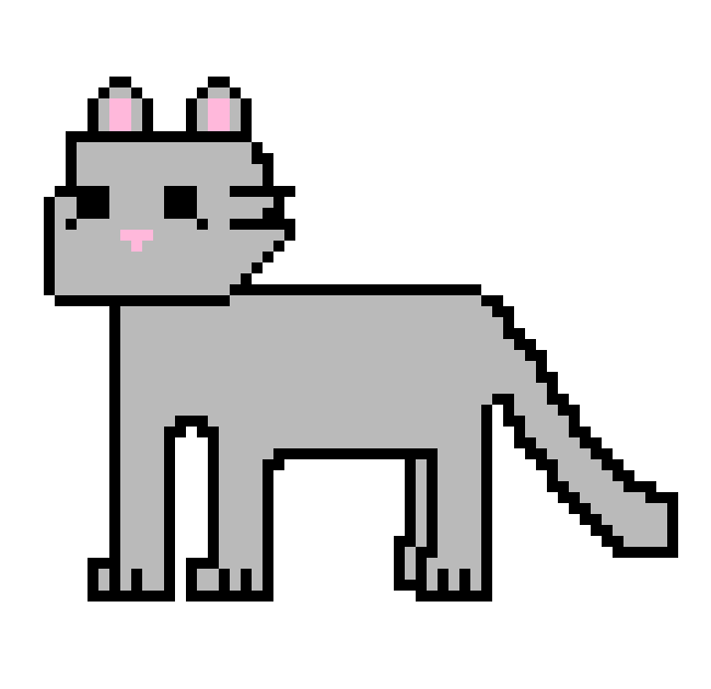 [f4b689] L. gray Cat Sprite