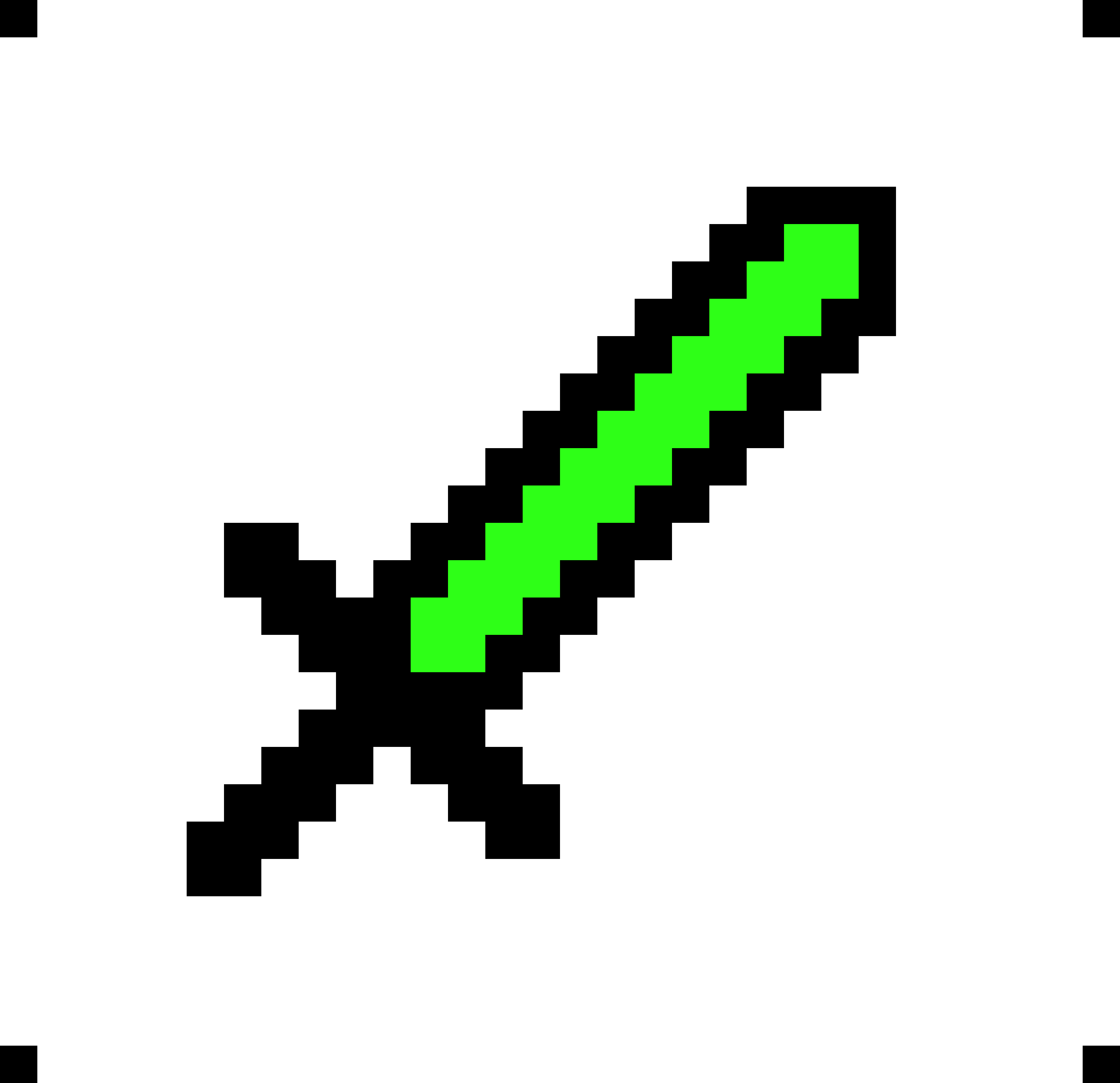 [9664c4] Green 8 Bit Sword