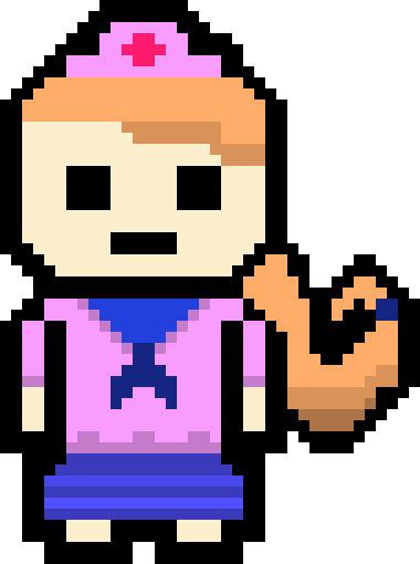 [61c3a2] danganronpa pixel sprite base big - Kana Tenshin 