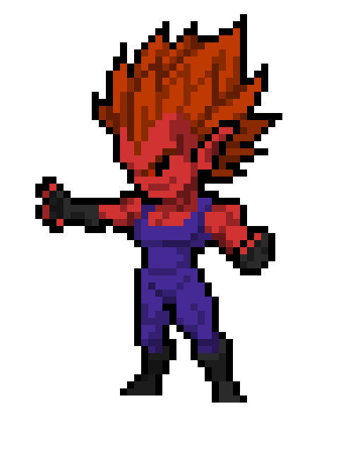 [6c26bc] Bardu the Demon (Demonic SSJ2 Form) - DBZ OC