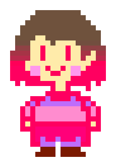 Betty Noire Overworld Sprite (Glitchtale/Youtubetale)